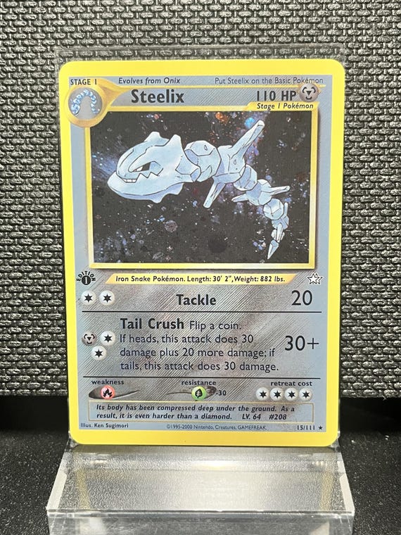 Neo Genesis Steelix (15) – Holo Rare 1st Edition Holofoil | Neo Era Collection Proxy