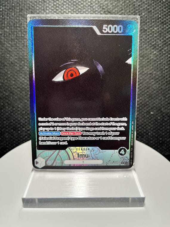 Imu Alternate Art | Carrying On His Will OP13-079 (L) One Piece Leader Foil Collectible Proxy Card