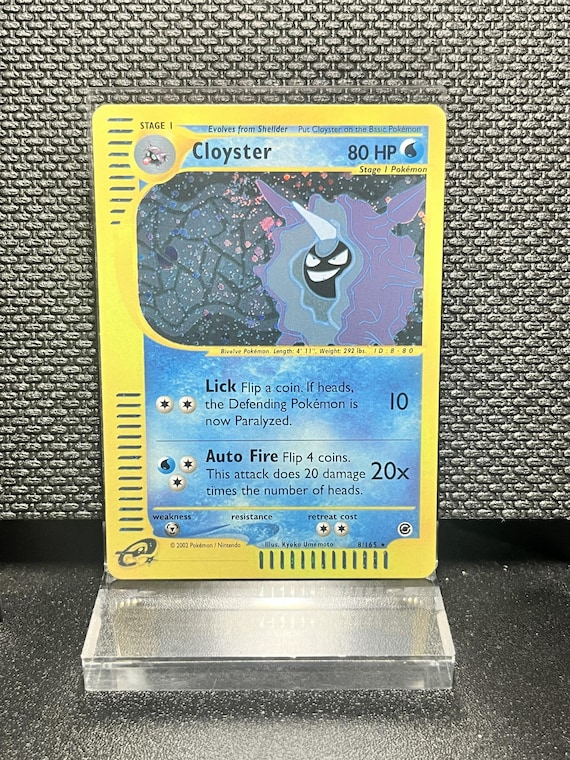Cloyster Expedition Set (8) Holo Rare Proxy Card | e‑Reader Era Collection | Pokémon Style Custom Card | Display Collectible