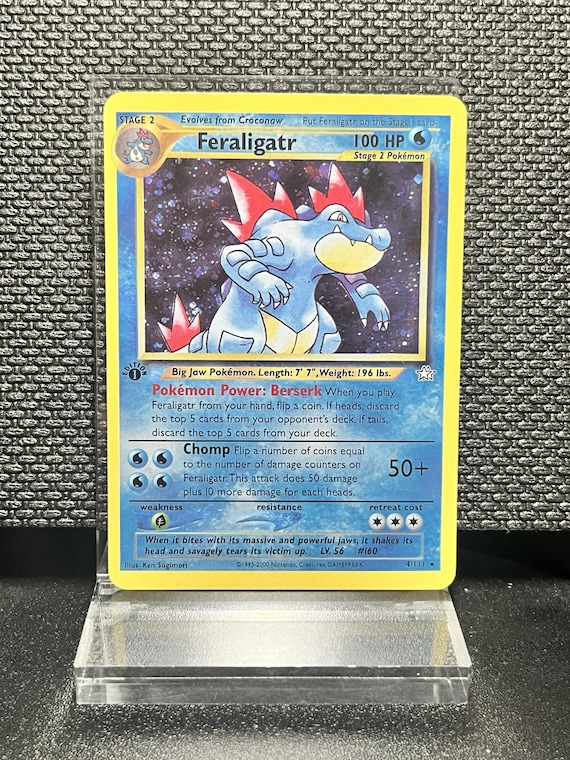 Neo Genesis Feraligatr (4) – Holo Rare 1st Edition Holofoil | Neo Era Collection Proxy