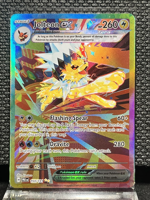 Jolteon ex – Custom Tera Full Art Holo Proxy Card