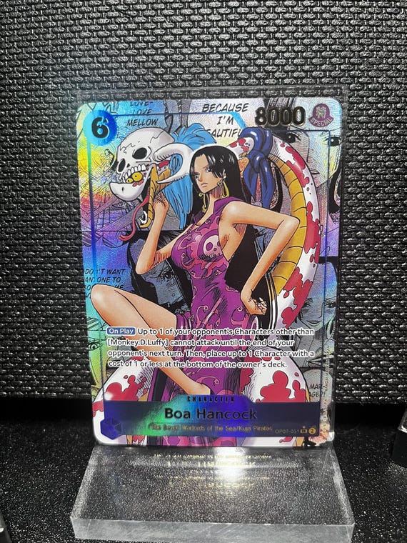 Boa Hancock Proxy Card – One Piece Holographic Textured Collectible (OP07-057)