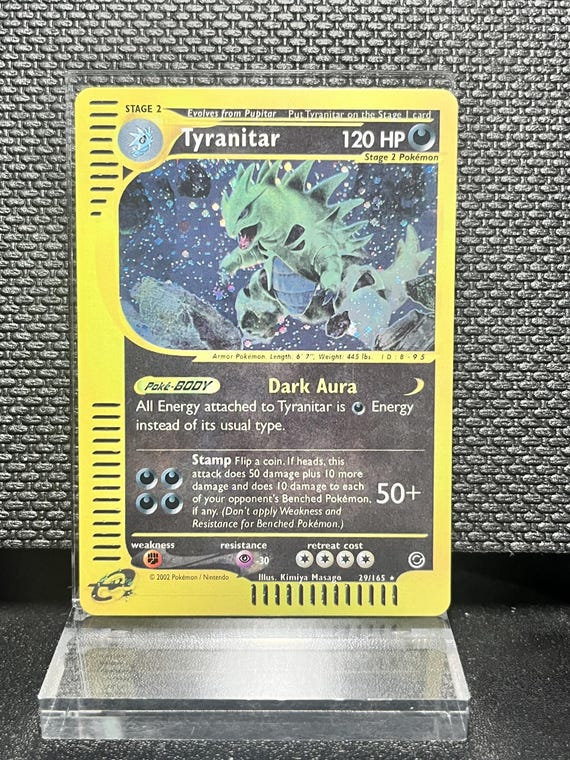 Tyranitar Expedition Set (29) Holo Rare Proxy Card | e‑Reader Era Collection | Pokémon Style Custom Card | Display Collectible