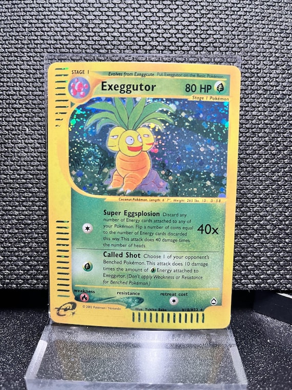 Exeggutor H9/H32 Aquapolis Style Holographic Proxy Pokémon Card – Vintage E‑Series Inspired Grass Pokémon
