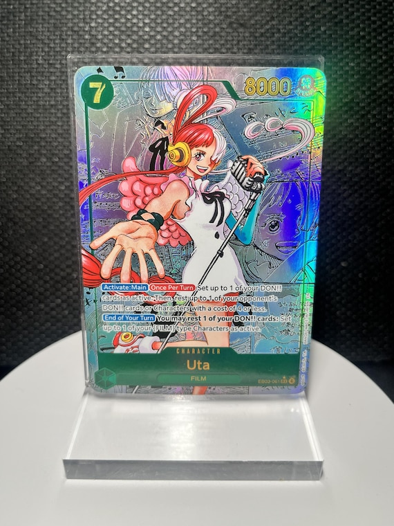 Uta EB03-061 SEC Proxy Card | One Piece Heroine's Edition Holographic Textured Foil Manga Card | One Piece Anime Collectible Gift