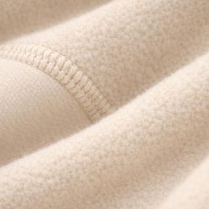 Heavyweight brushed fleece cotton fabric close up soft textured material for premium sweatpants
