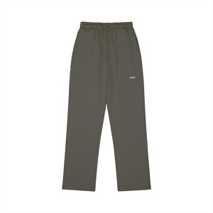 Heavyweight cotton fleece sweatpants with elastic waistband and straight leg fit