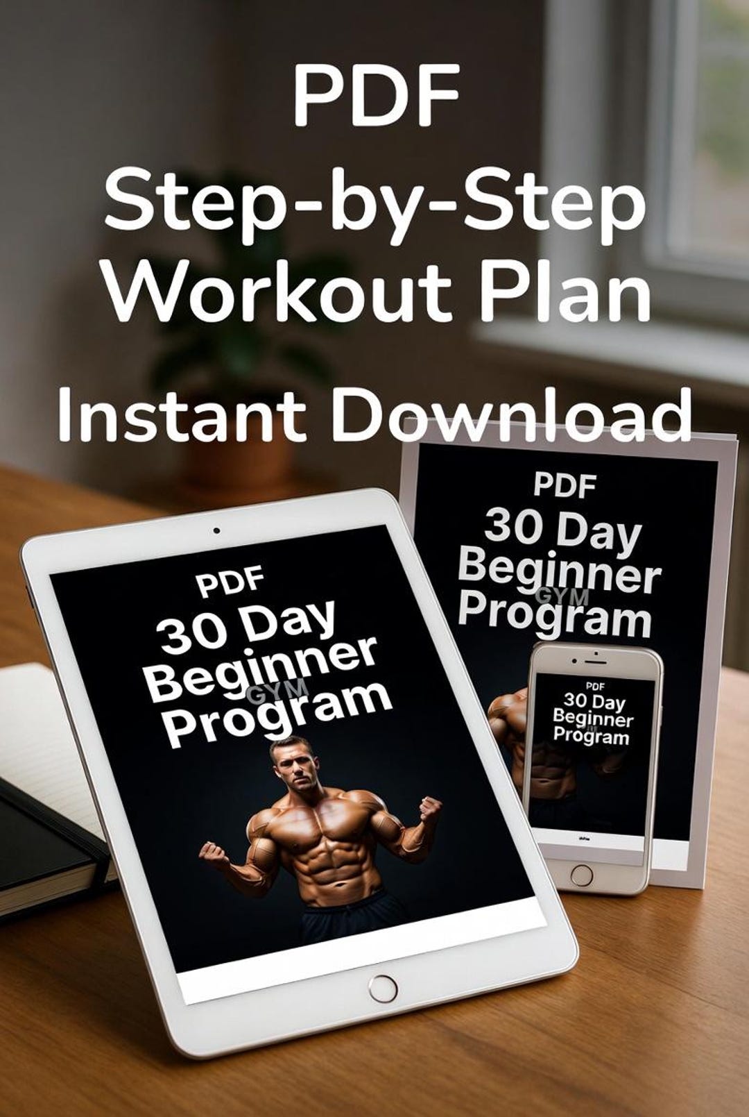 30-day Beginner Gym Workout Plan | Weight Loss & Toning (printable PDF ...