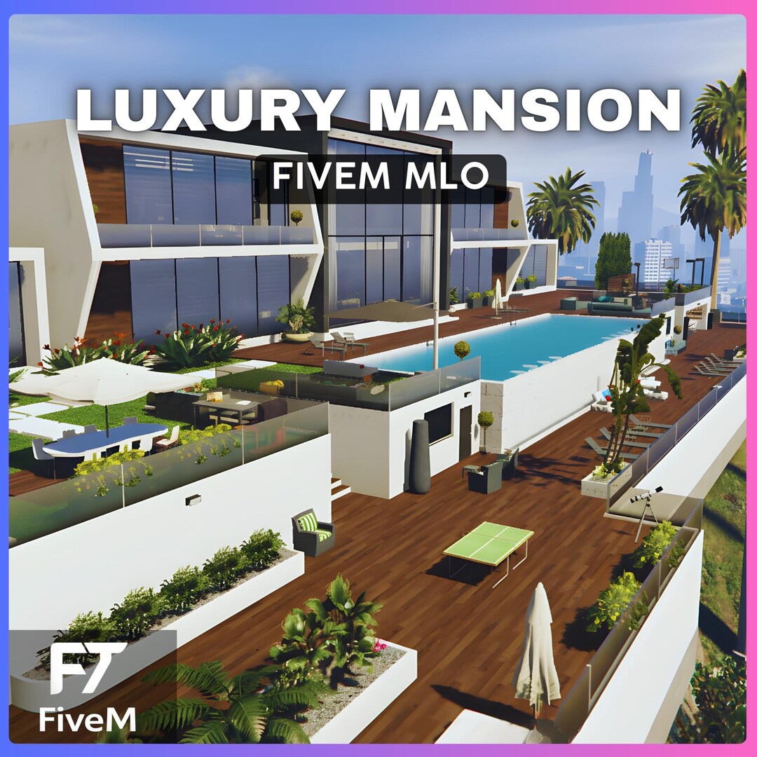 Luxury Mansion MLO | Modern High-end Mansion With Pool for Fivem - Etsy ...