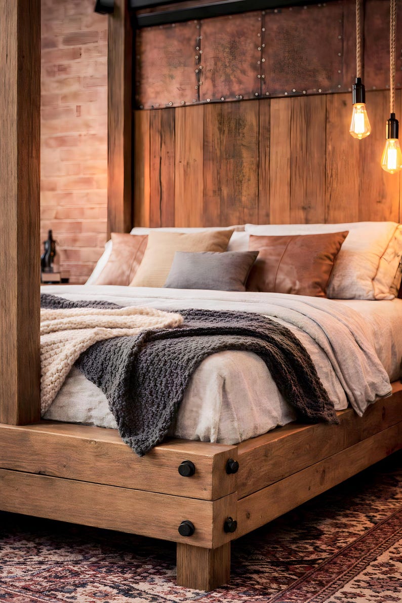 Handmade Solid Wood Headboard