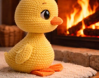 Modello Amigurumi per anatra all'uncinetto / Giocattolo per l'asilo fai-da-te (modello PDF)
