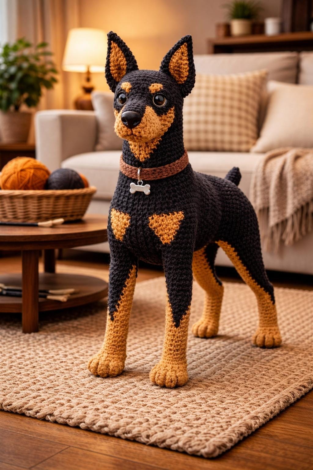 Doberman Crochet Pattern PDF | Handmade Amigurumi Dog Digital Product ...