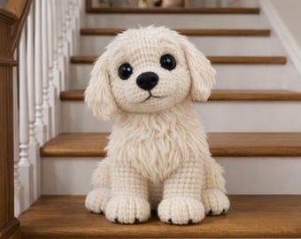 Schema all'uncinetto per cuccioli amigurumi / Giocattolo per cani fatto a mano (schema PDF)