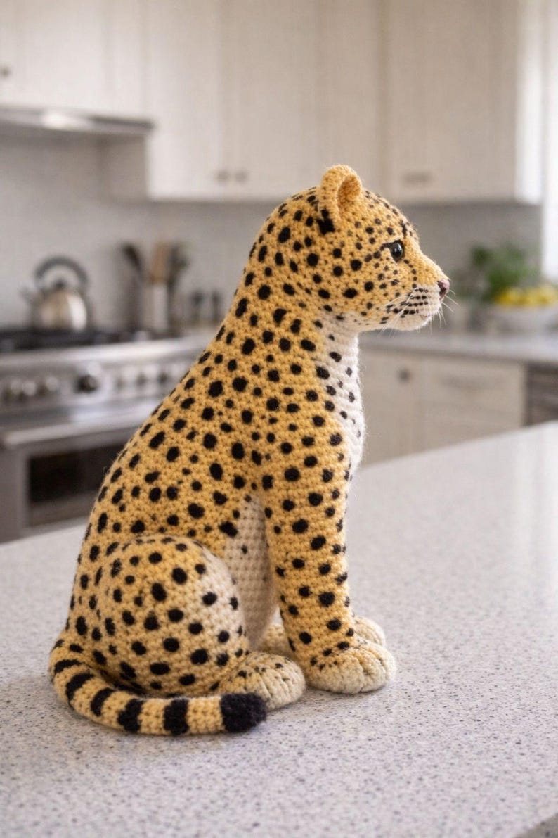 Amigurumi Leopard Häkelanleitung | 17" Kuscheltier (Digitaler PDF Download) Bild 6