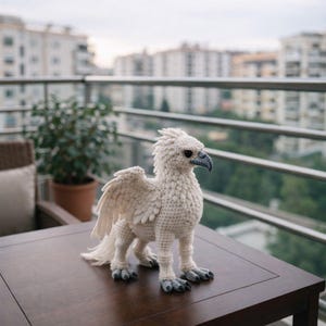 Griffin Häkelanleitung, Fantasy Amigurumi (PDF Download, 65cm groß)