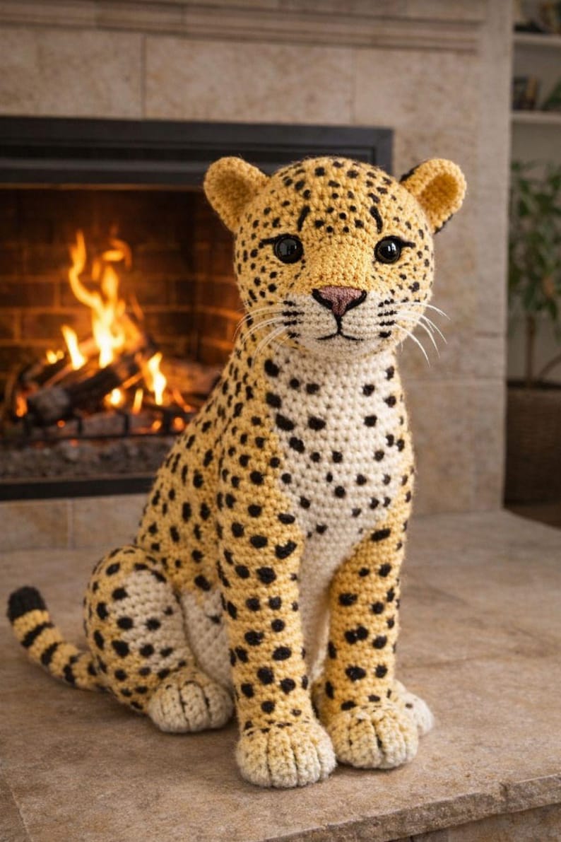 Amigurumi Leopard Häkelanleitung | 17" Kuscheltier (Digitaler PDF Download) Bild 4
