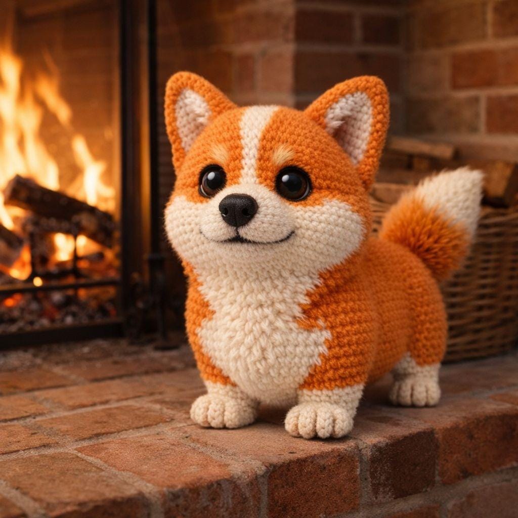 35 Corgi Crochet Patterns for Amigurumi, Pillows, Keychains, and Dog-Lover Gifts 19 Crochet Corgi Pattern Amigurumi Dog