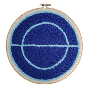 Geometric Punch Needle Embroidery
