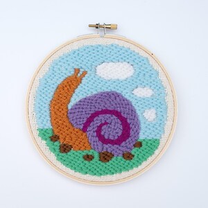 Snail Punch Needle Embroidery Kit