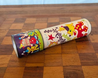 Vintage 1980 ColorScope Tin Kaleidoscope Toy – Retro Kids Collectible Made in USA