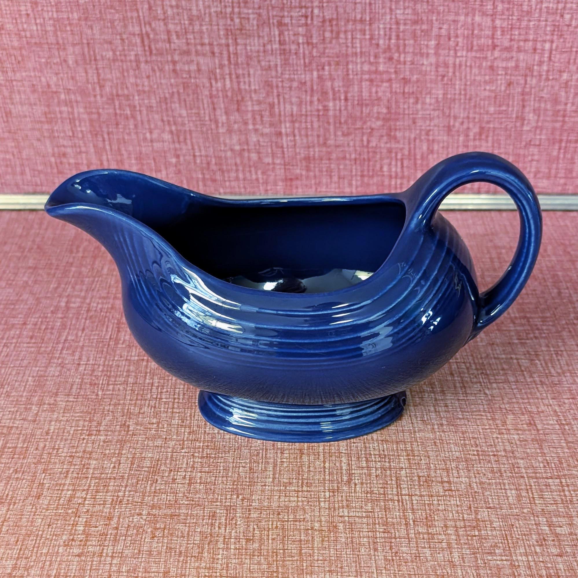Fiestaware Cobalt Blue Gravy Boat - Etsy