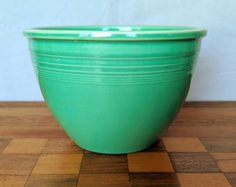 Vintage Fiestaware Green Bowl Size 4 – Homer Laughlin Jade Mixing Bowl