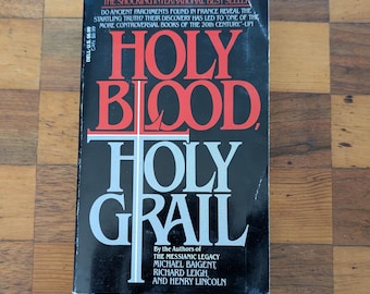 Holy Blood, Holy Grail Vintage Paperback | Knights Templar Conspiracy Book | 1980s Dell Edition Baigent Leigh Lincoln