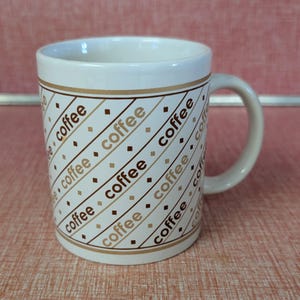 1980s Brown Mug - Etsy
