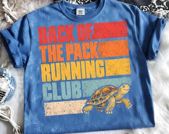 Back of the Pack Running Club PNG, Funny Turtle Runner Design
