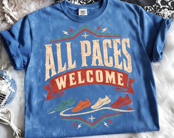All Paces Welcome PNG, Inclusive Running Club, Runner Community Design