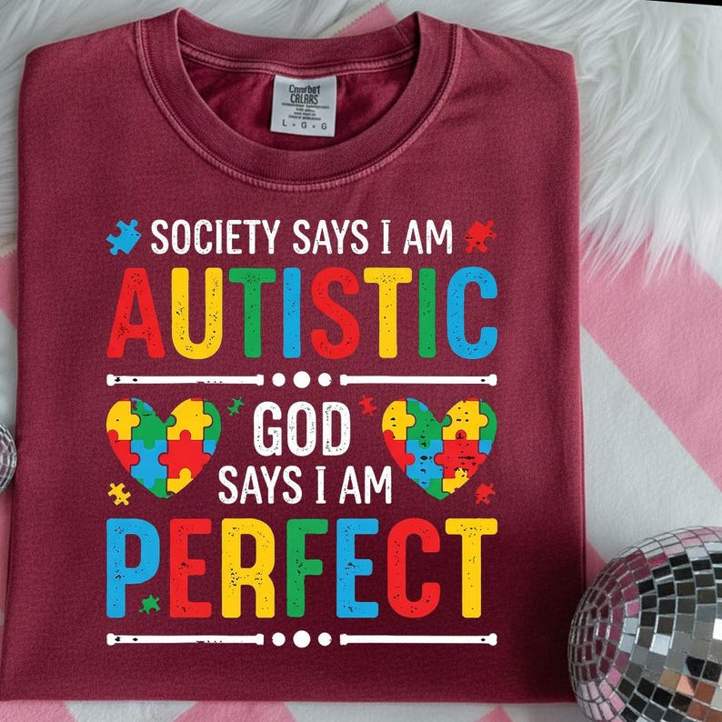 Autistic Pride PNG, God Says I Am, Autism Awareness Christian Art ...