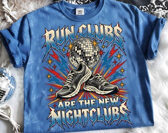 Run Clubs Are the New Nightclubs PNG, Disco Running Club Design