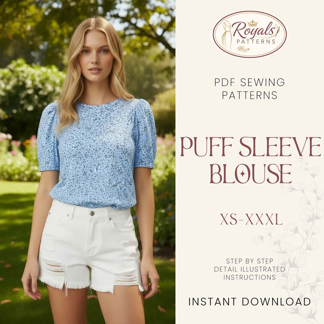Blouse Sewing Pattern | Top Pattern | Women Sewing Pattern | Milkmaid ...