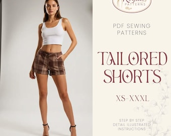 Mini Shorts Sewing Pattern | Women Shorts Pattern | Shorts Sewing | Shorts with Zipper | Mini Shorts Patterns | Sewing Patterns for Women