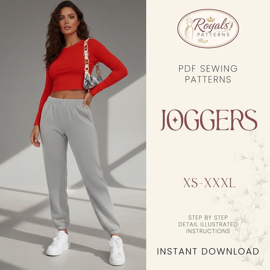 Joggers Pattern, Cargo Pants Pattern, Women's Sweatpants Sewing Pattern ...