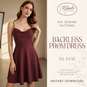 diy backless dress Olivia  revu