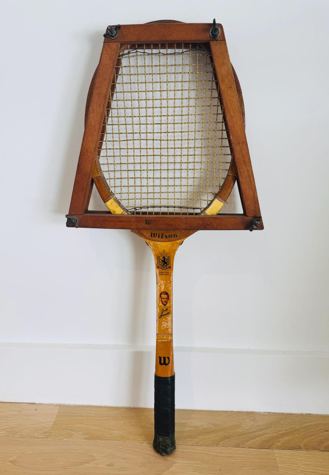 Wilson Wood Racket Vintage Wilson Wood Tennis Racket: Jack Kramer Imperial Speed Flex - Etsy
