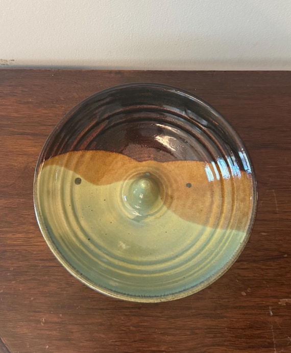 Signed Studio Art Pottery Ring Dish