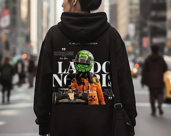 Lando Norris Mclaren-hoodie, vintage F1-kampioen 2025-editie sweater - cadeau voor Lando-fans