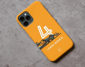 Lando Norris-telefoonhoesje - mclaren-stuurprogramma speciaal ontwerp met handtekening voor iPhone en Samsung