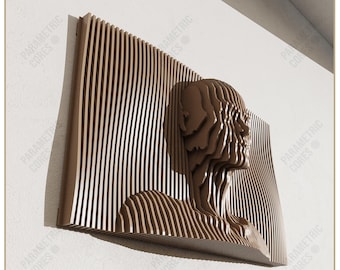 Parametric Wooden Wall Table(WT_2)  - Face - Digital Cutting Machine Files
