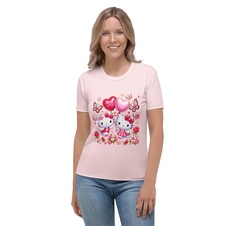 Women's T-shirt hello kitty Pink