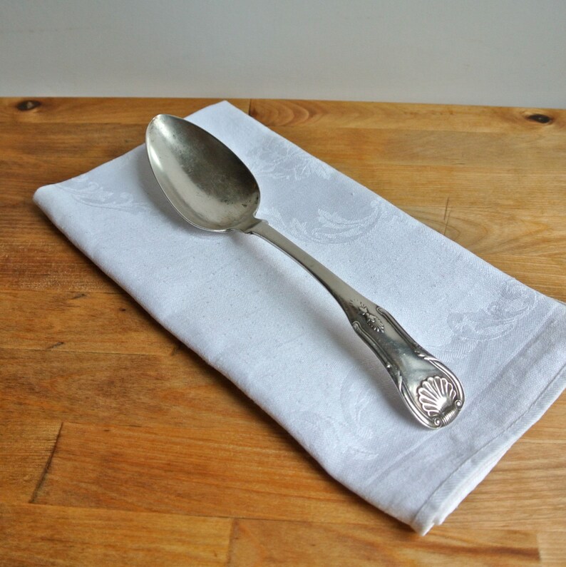 American Coin Silver Serving Spoon Benedict Wall St.