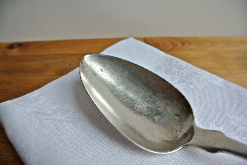 American Coin Silver Serving Spoon Benedict Wall St.