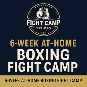 6週間の自宅ボクシングファイトキャンプ | 中級者向けソロトレーニングプログラム | 印刷可能なPDF | ジム不要