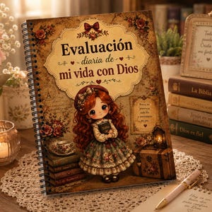Christian Spiritual Journal | Daily Life Evaluation with God (Spanish, 8.5x5.5 in)