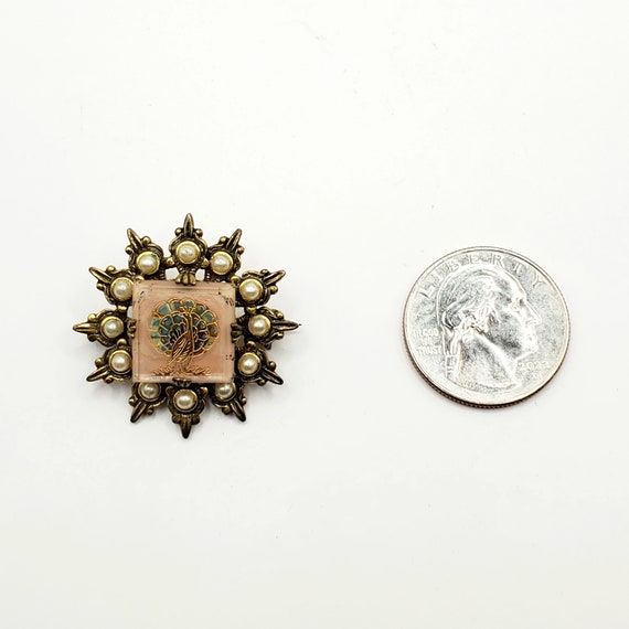 Vintage Peacock Pin, Atomic Starburst Pin, Sweeth… - image 7