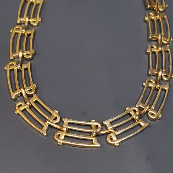 Gold Plated Choker Style Necklace, Necklace for W… - image 5