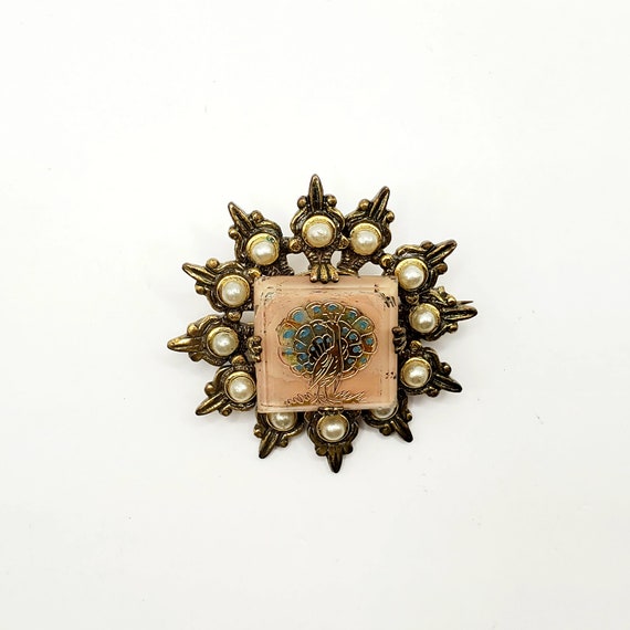 Vintage Peacock Pin, Atomic Starburst Pin, Sweeth… - image 10