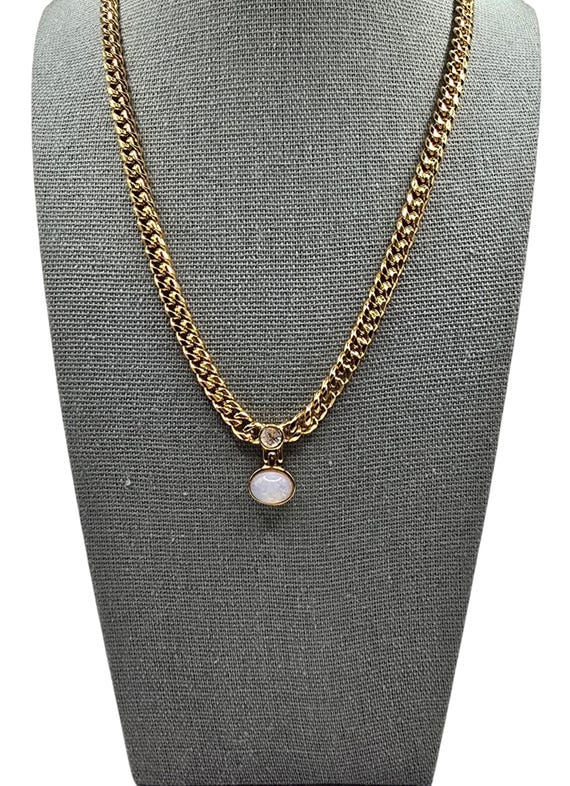 アクセサリー Givenchy Vintage Opal Glass Necklace Givenchy Vintage Opal Glass Necklace